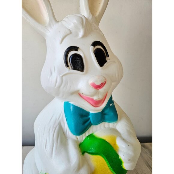 Vintage Sun Hill‎ 28" Easter rabbit bunny egg blow mold lawn spring Easter decor - Picture 6 of 9